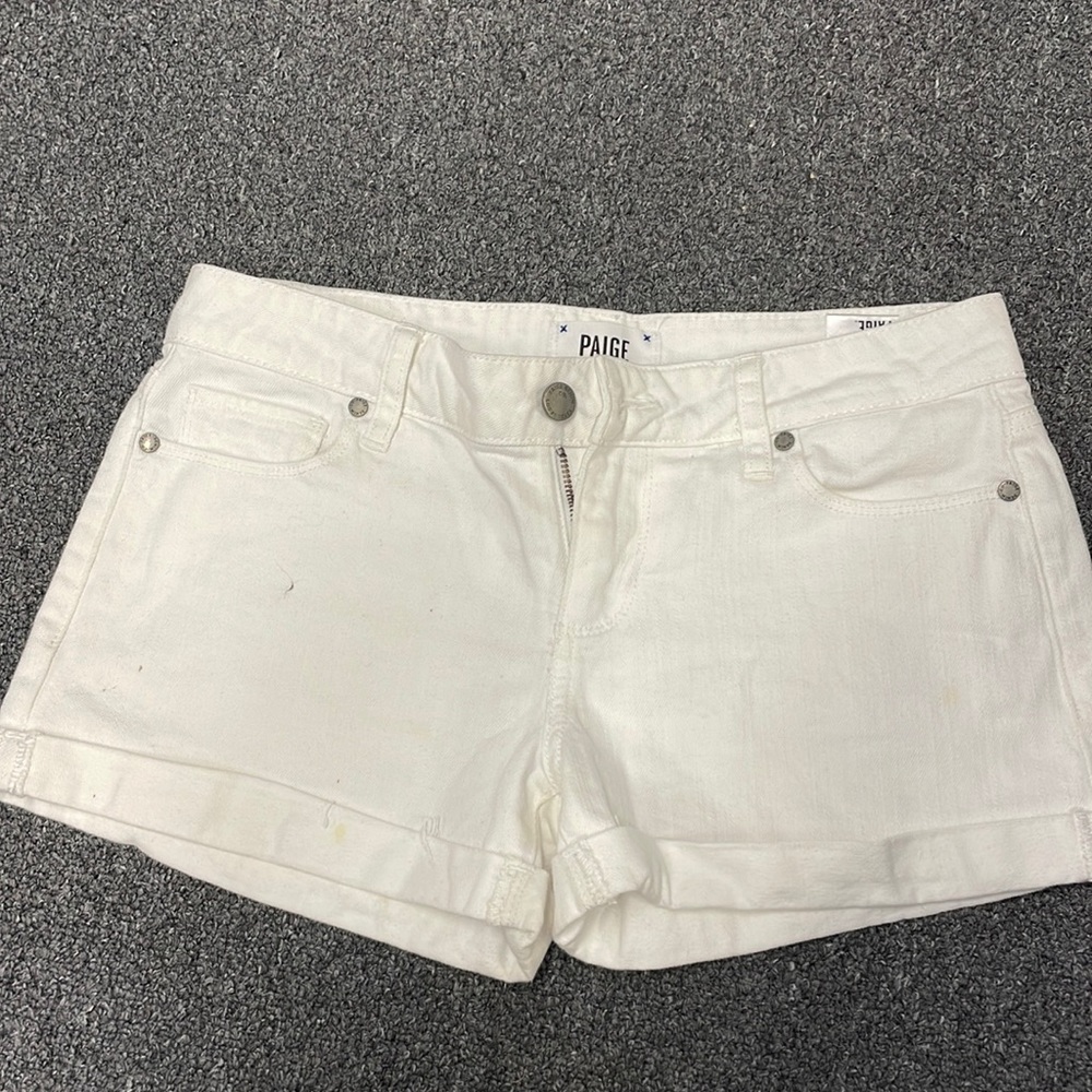 PAIGE WOMEN’S White Shorts Size 25
